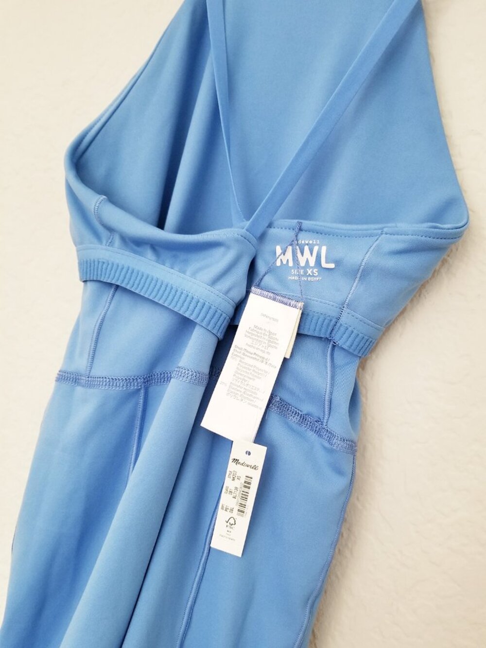 NEW Madewell MWL Women's XS Flex 2.0 Fitness Dress in Oasis Blue $88 Tennis NWT - Picture 9 of 16